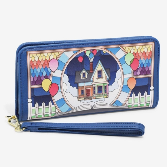 Loungefly UP wallet stained glass design NWT - Picture 4 of 4